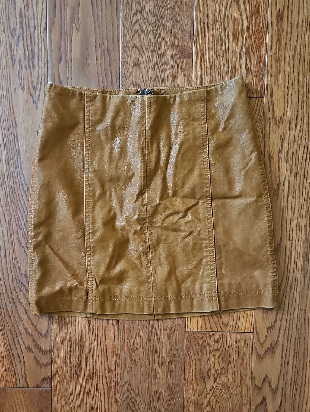 Free People Vegan Leather Mini Skirt